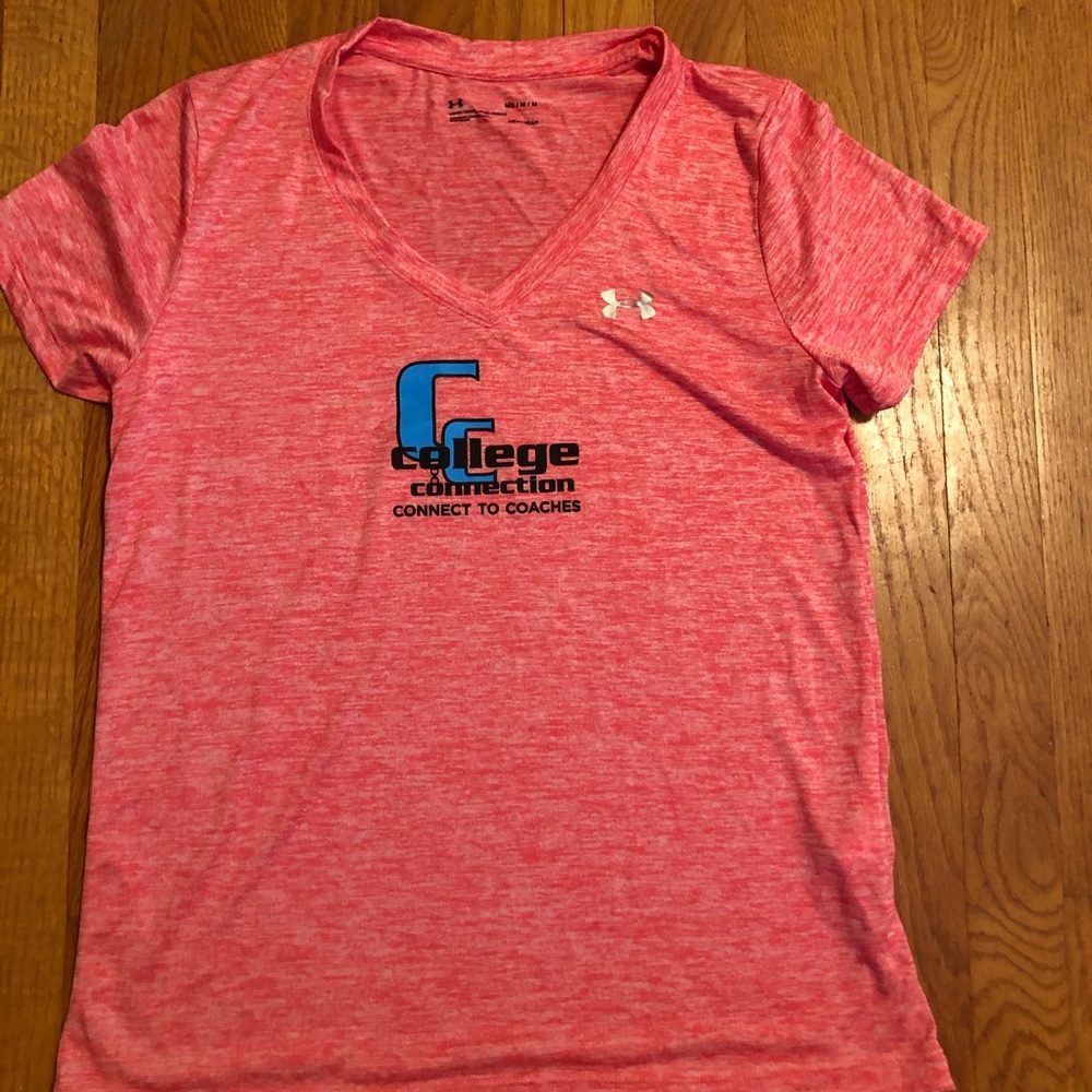 V neck pink tshirt
